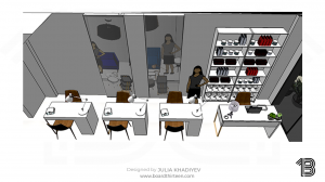 commercial projects nail salon rendering